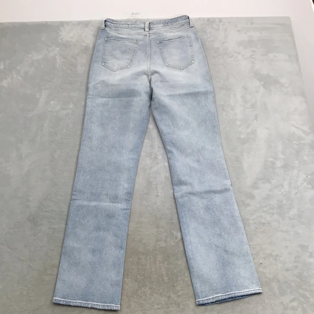 LNDN Denim Distressed Light Wash Straight Jeans Size 27 New